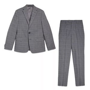 Boys M Kors Silver Grey Slim Fit Suit